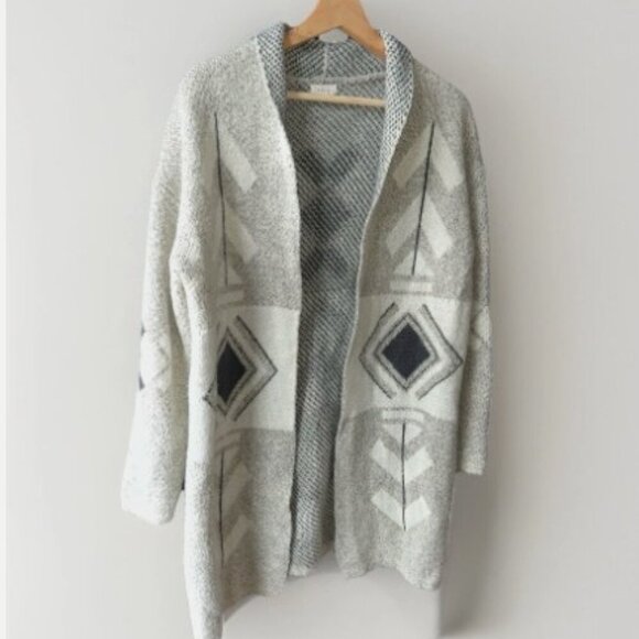 Debut Southwestern Cardigan Sweater Aztec Design Women's Size Large Cozy Warm - Picture 4 of 10